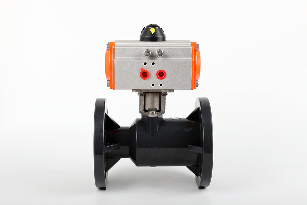 江汉气动法兰一体球阀